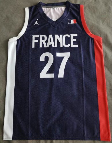 27 Gobert France team jersey navy